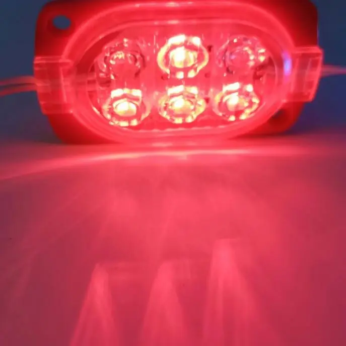 Hot Sale RGB Flash 6 LED Emergency Strobe Module Lights Waterproof Flashing Lights For Truck Car Vehicle LED Warning lights