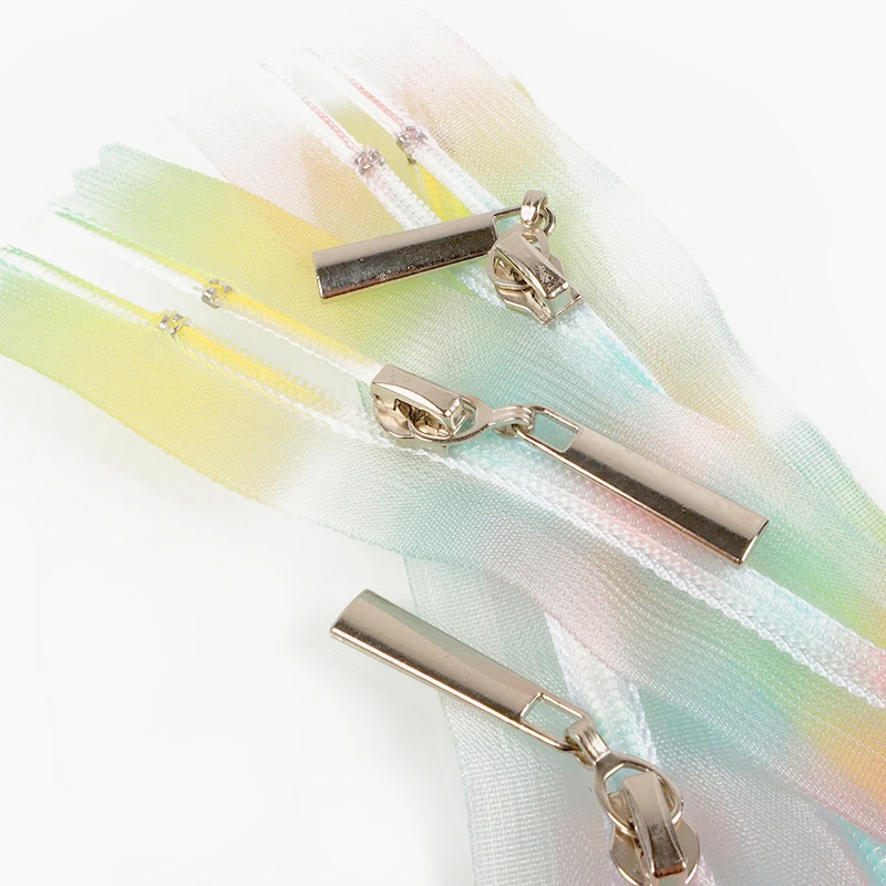 Fashion Eco-Friendly Nylon Zipper Open End Zip Colorful Teeth Long Chain Nylon Zipper