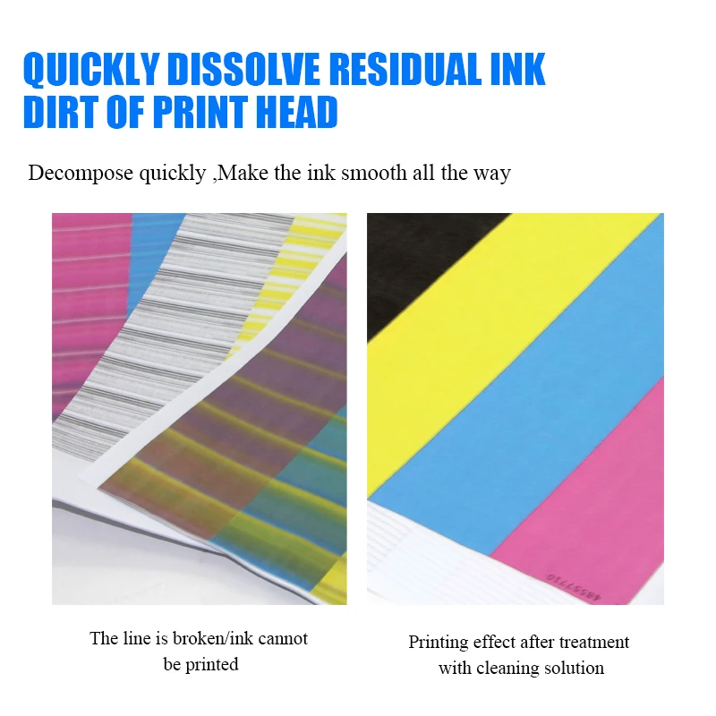 sell high quality premium 500ml green cleaning solution for dtf dye ink waterbased inks printers