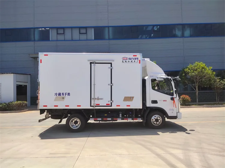 Foton Aoling E 4.2 Meters 18 Degree Frozen Cargo Box 5 Tons Load Refrigerator Truck New Diesel Manual Automatic Euro 5