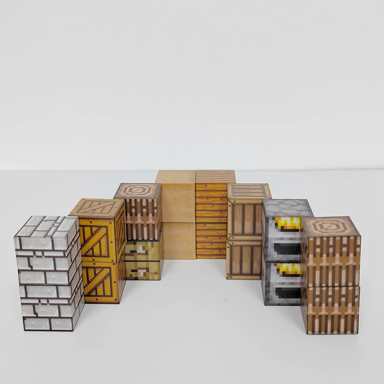 Learning Toys Building Block Factory Custom My World DIY Creative Model Magnetic Building Play set