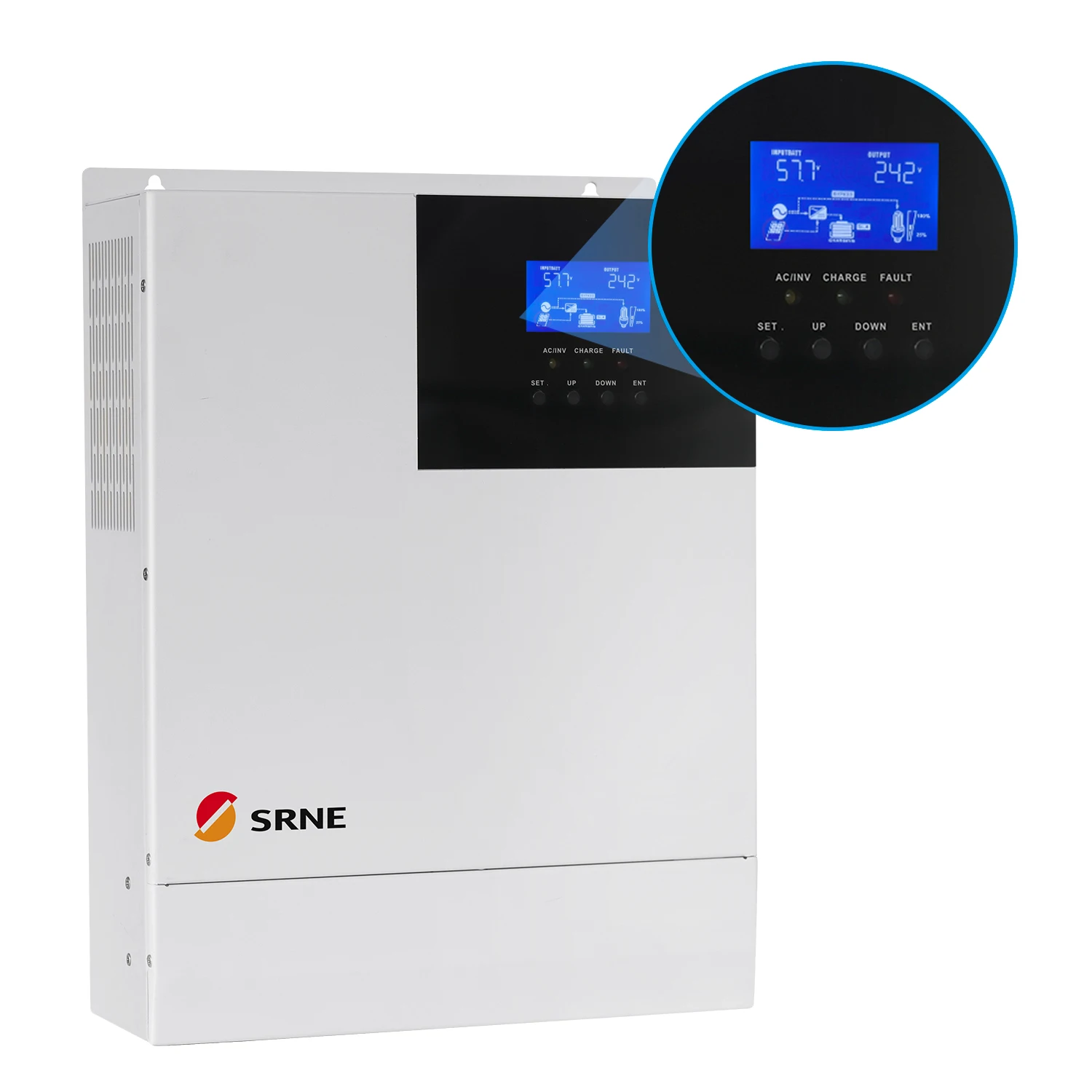 SRNE brand high efficiency MPPT SPWM technology off grid 48V 5000W 80A 500Voc all-in-one hybrid solar charger inverter