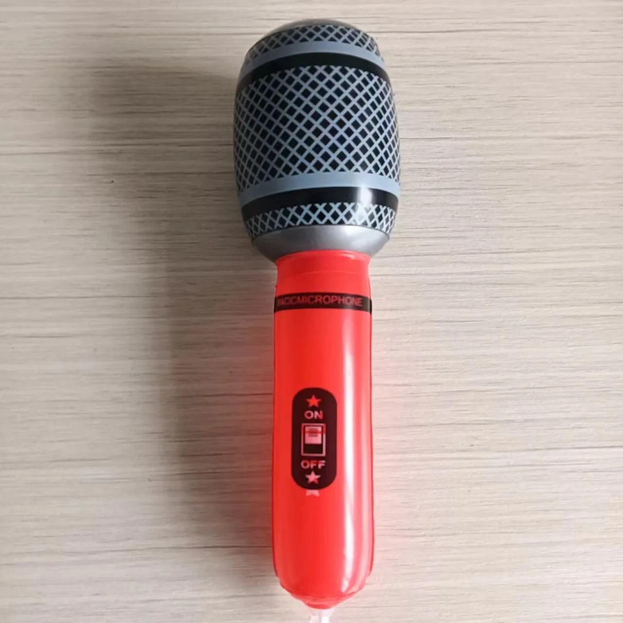 Customized Lightweight PVC Inflatable Microphones  Toy  for Outdoors Decompression and Relaxation