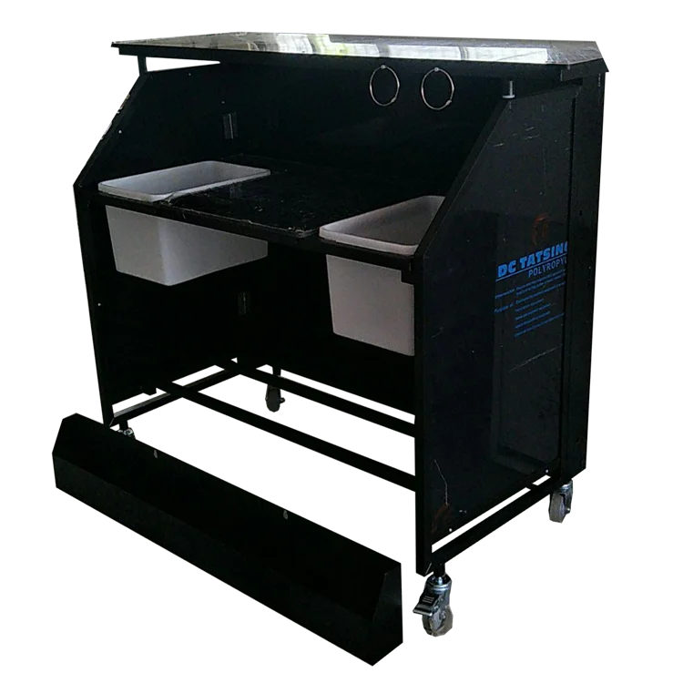 aluminum DJ table new design portable folding  with customized logo led lighting laptop stand