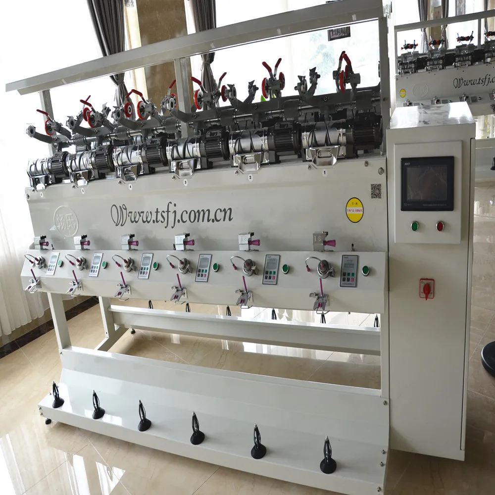 Soft yarn cone to cone winding / coning machine