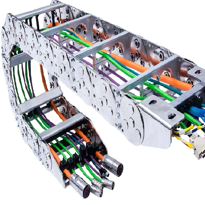 TL series bridge type metal steel cable hose carrier energy chain cable tracks