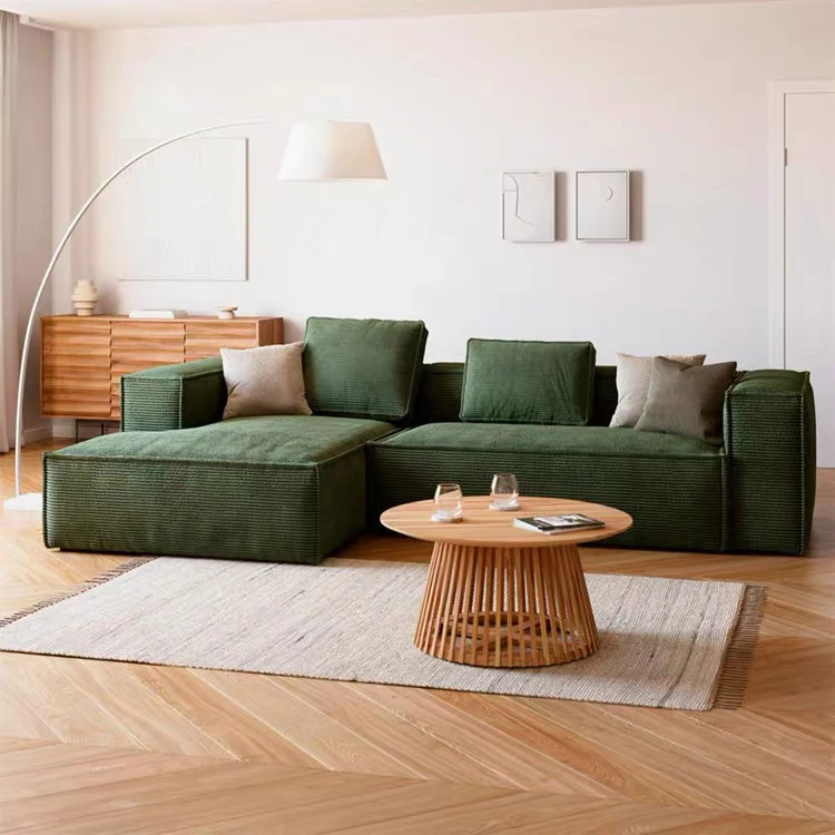 Household Office Sofa  Furniture High Resilience Sponge L-shape Modular Corner Combination Sofa Living Room Furniture