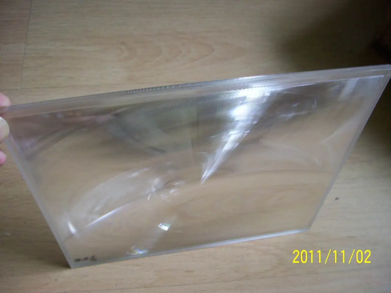 Array fresnel lens for solar in PMMA or Acrylic