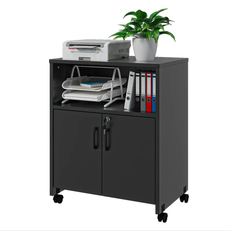 Hanfu Furniture Factory Provides  Modern Black Home Office File Cabinet Office Activity Cabinet Staff