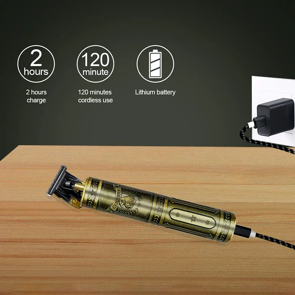 
24 hours delivery Amazon Hot Selling T Blade Baldheaded electric Hair Trimmer Hair Clipper Trimmer 