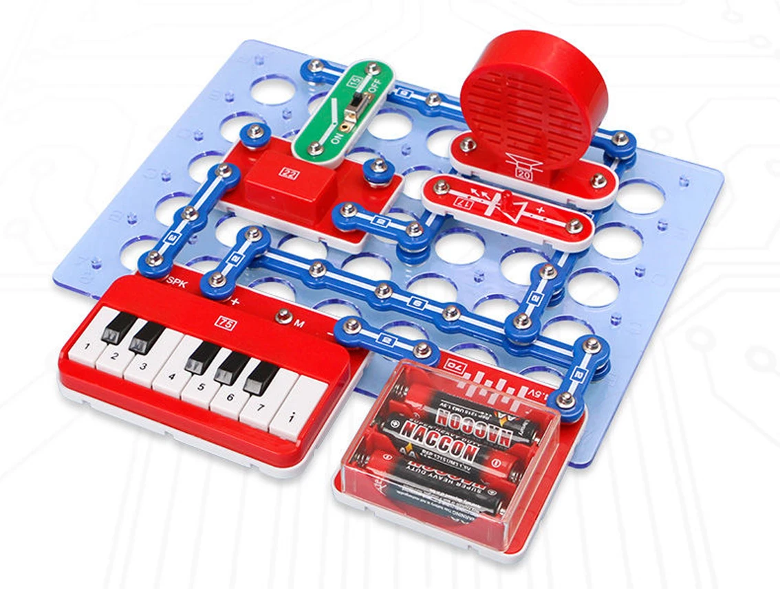 Обучающие игрушки, электронный набор для научных экспериментов, электронные схемы, электронное пианино