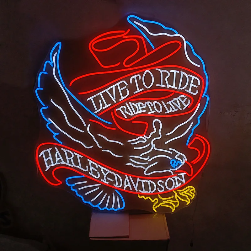 Drop Shipping Custom Logo Neon Light UV Printed Custom Neon Sign Business Logo Neon Name Sign Advertising Board