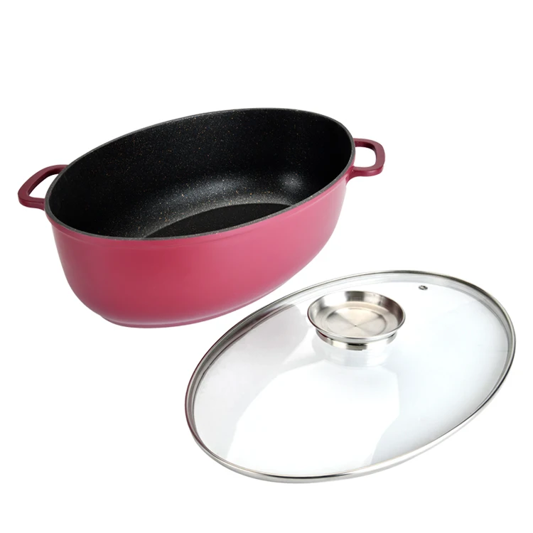 New Design 10pcs Kitchenware Non Stick Cooking Enamel Cast Iron Skillet Roaster And Casserole Set Cookware Sets