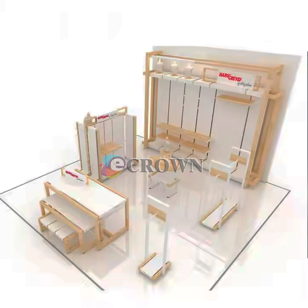 Baby Clothes shop Suit kiosk Toddler Fleece Hoodie store+jogger Short kid Apparel Child Wear store Set