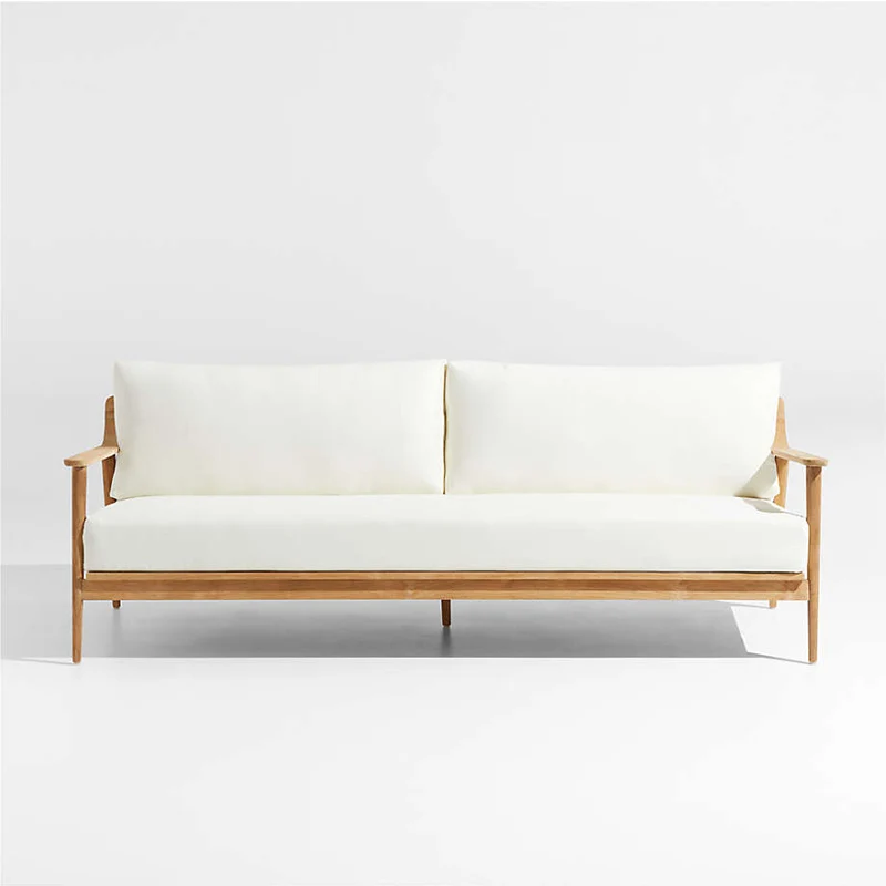 High quality teak patio furniture outdoor sofa teak wood for hotel patio furniture outdoor garden sofa teak wood