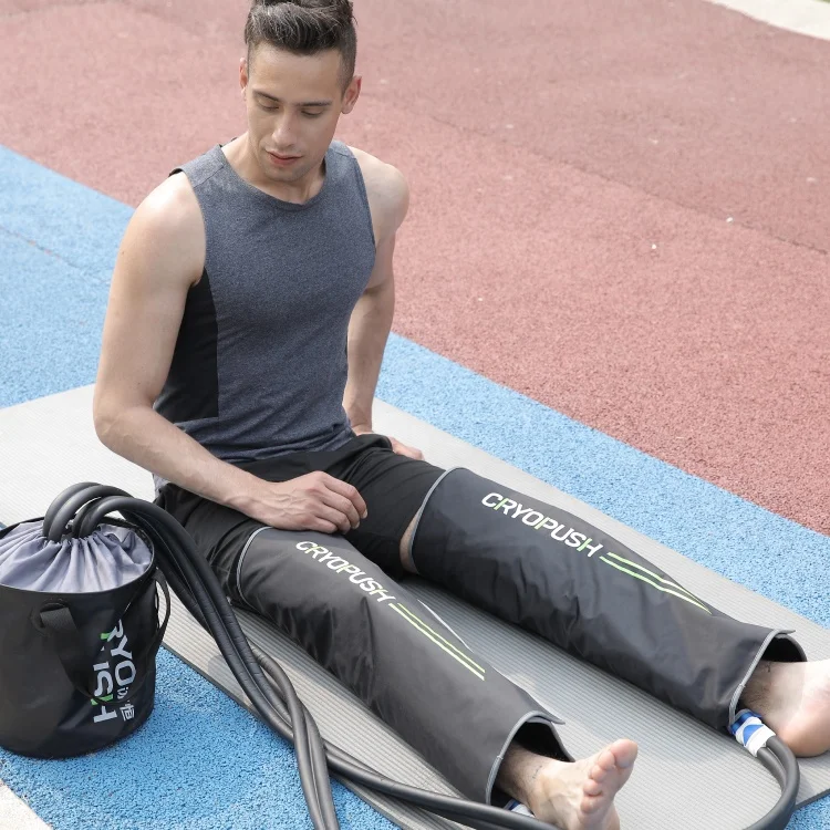 Cold compression therapy machine dual full leg massage sports recovery boot pain relief for whole foot massage