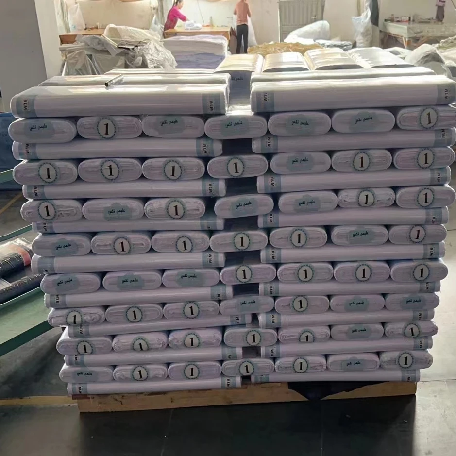 suiting fabrics manufacturers in china TR 225 gm white fabric for dress fabric for men