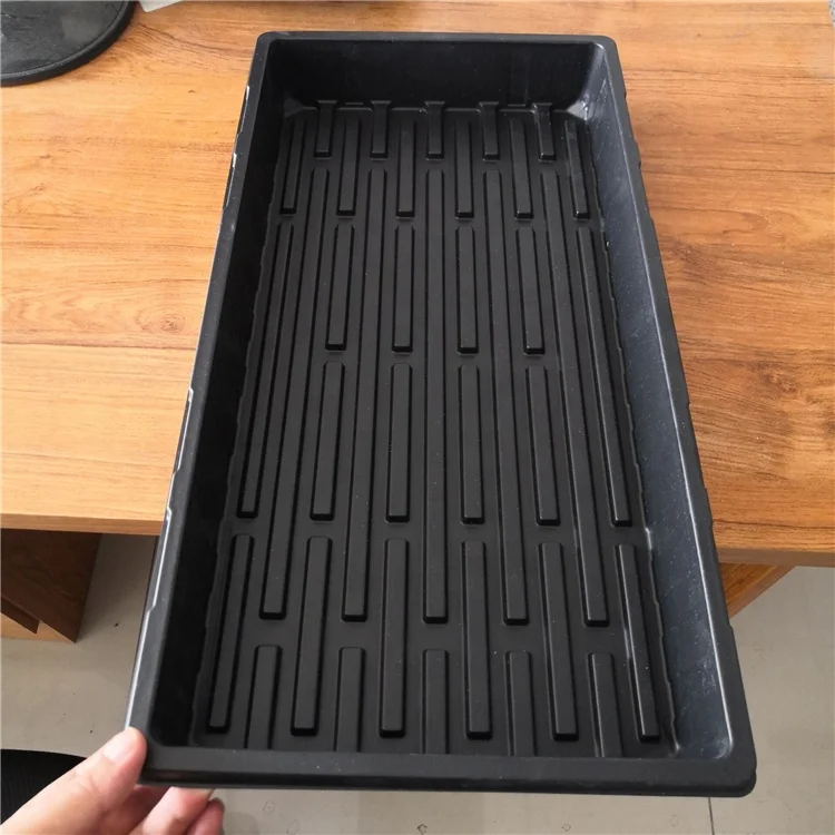 1020 flat large shallow hydroponic tray without holes for microgreens