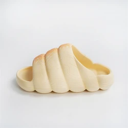 New Trendy EVA Slides Soft Colorful Outdoor Unisex Bubble Slippers Women Thick Sole Bread Shoes Sandals Men Clog Slides