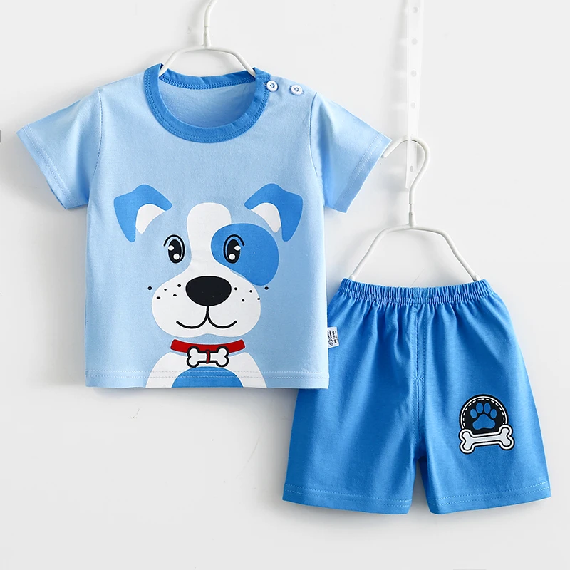 
Baby summer clothes Cotton Baby Summer t shirt shorts Kids Short Sleeve Shorts 2 Piece Set 