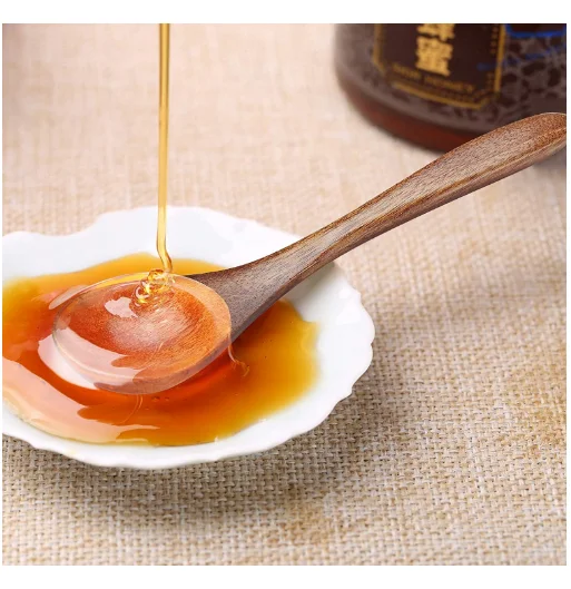 Amazon hotselling 6 pcs set wooden long handle kitchen spoon Japanese style spoon honey spoon