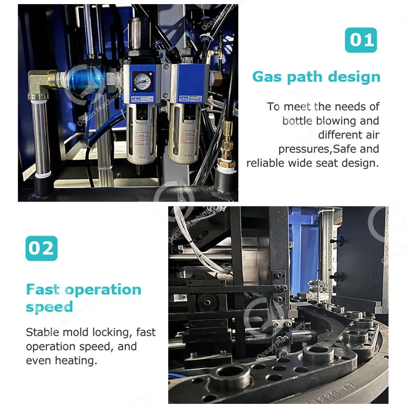 OCEAN China Good Price Plastic Bottle Blow Make Machine 9 Cavity Cooking Oil Bottle Blow Molding Machine