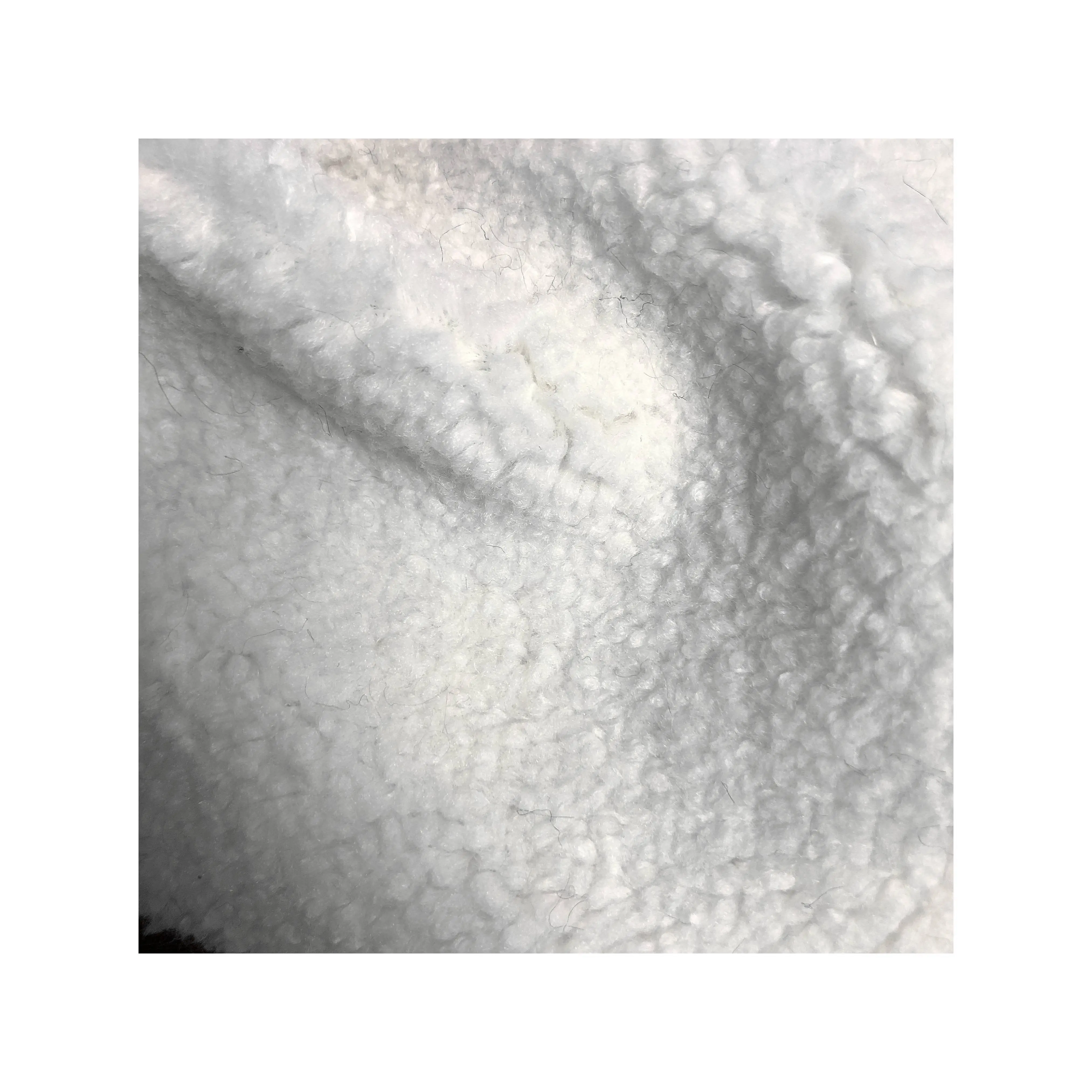 2022Best Quality Wholesale Super Soft Cheap Wool Polar Sherpa Boucle Fleece Fabric For Coat