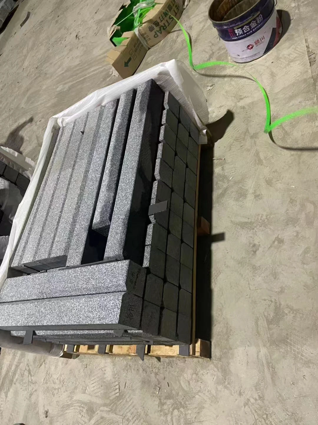 Simpson China G654 Granite Dark Black Stone Slab Kerbstone