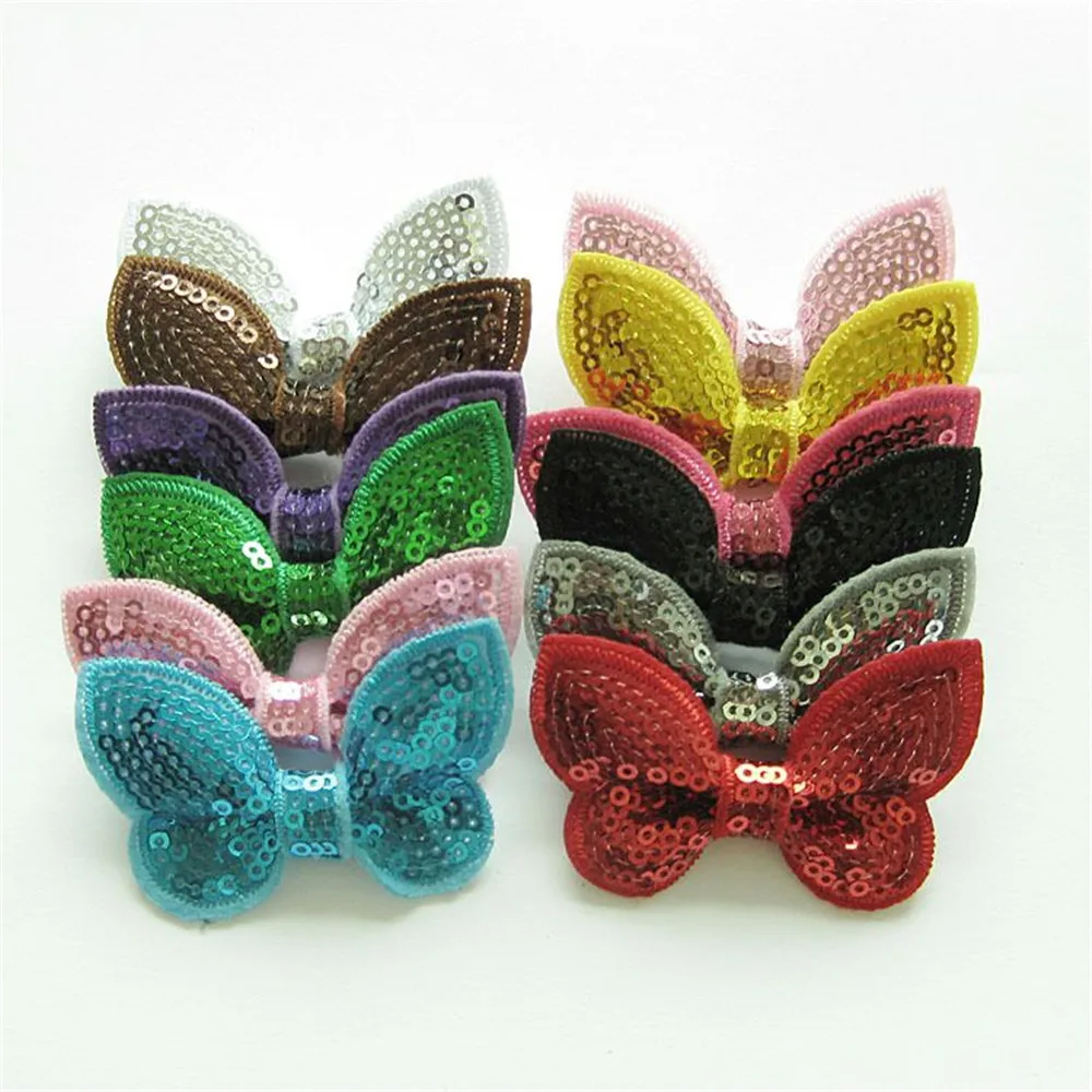 Wholesale Embroidered Sequin Bows Tie For DIY Crafts