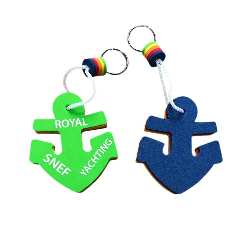 Custom Floating Key Ring - Glow in the Dark, Lightweight & Water Buoyant Keychain for Boating & Water Sports