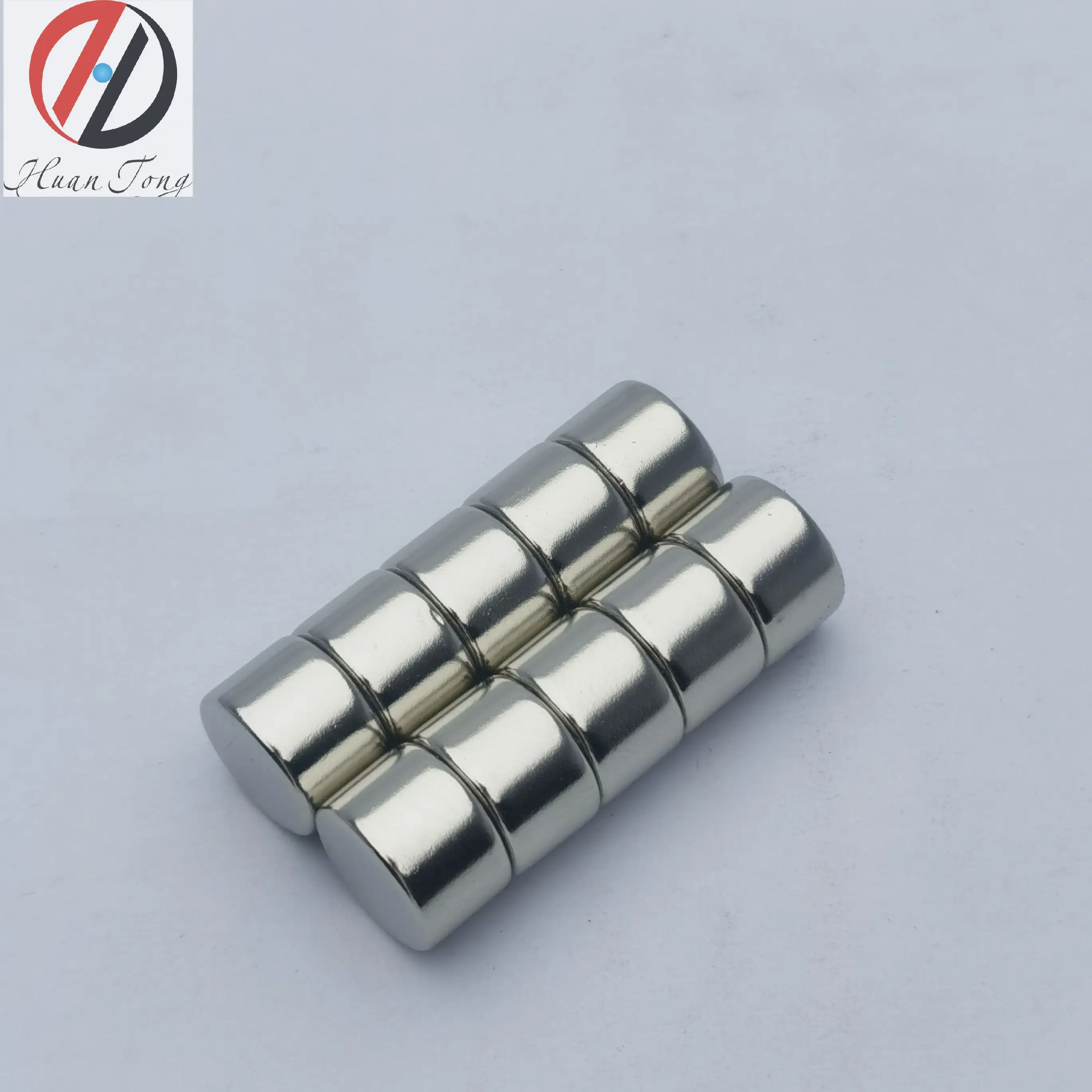 Super Strong Magnet Mini Cylinder Rod N35 Magnet Nickel Coating Industrial Permanent Neodymium Magnet Ndfeb For Welding