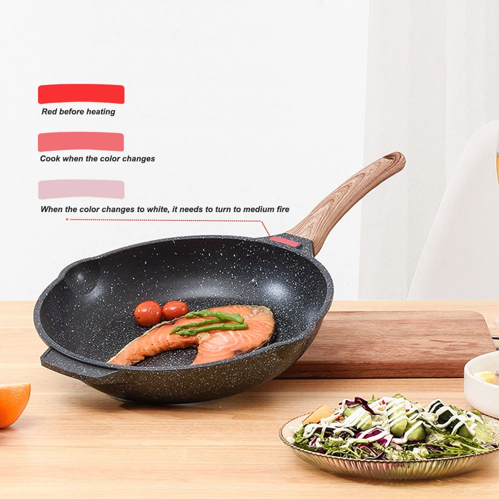SANLANG Manufacturer Induction Hob Saute Pan Pfoa-Free Healthy Cooking Non-Stick Flat Pancake Pan
