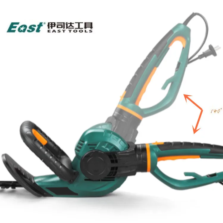 Электрический садовый ручной инструмент EAST 550 Вт, двойной переключатель, автоматическое устройство для подрезания живой изгороди