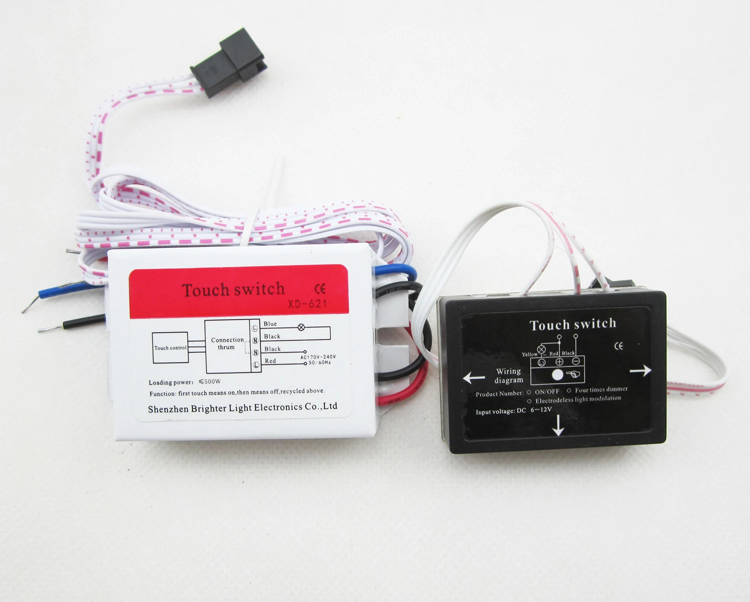 220V LED Mirror Touch sensor switch mirror lighting accessories touch controller switch