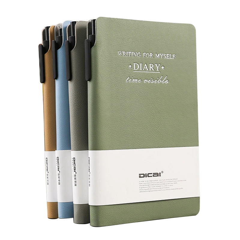 officemate planners and notebooks custom 2022  plain note book A5 cheap simple blank page Customizable notebook  with pen slot