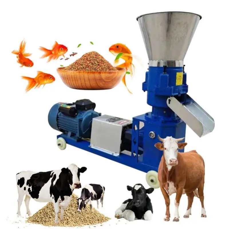 Horse Multifonction Animal Process Poultry Extruder Fish Feed Granulator Trade 3 In 1 Pelletizing Machine