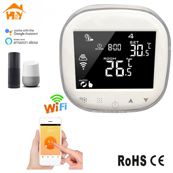 Hysen  wifi smart thermostat water heating boiler control alexa thermostat digital room thermostat