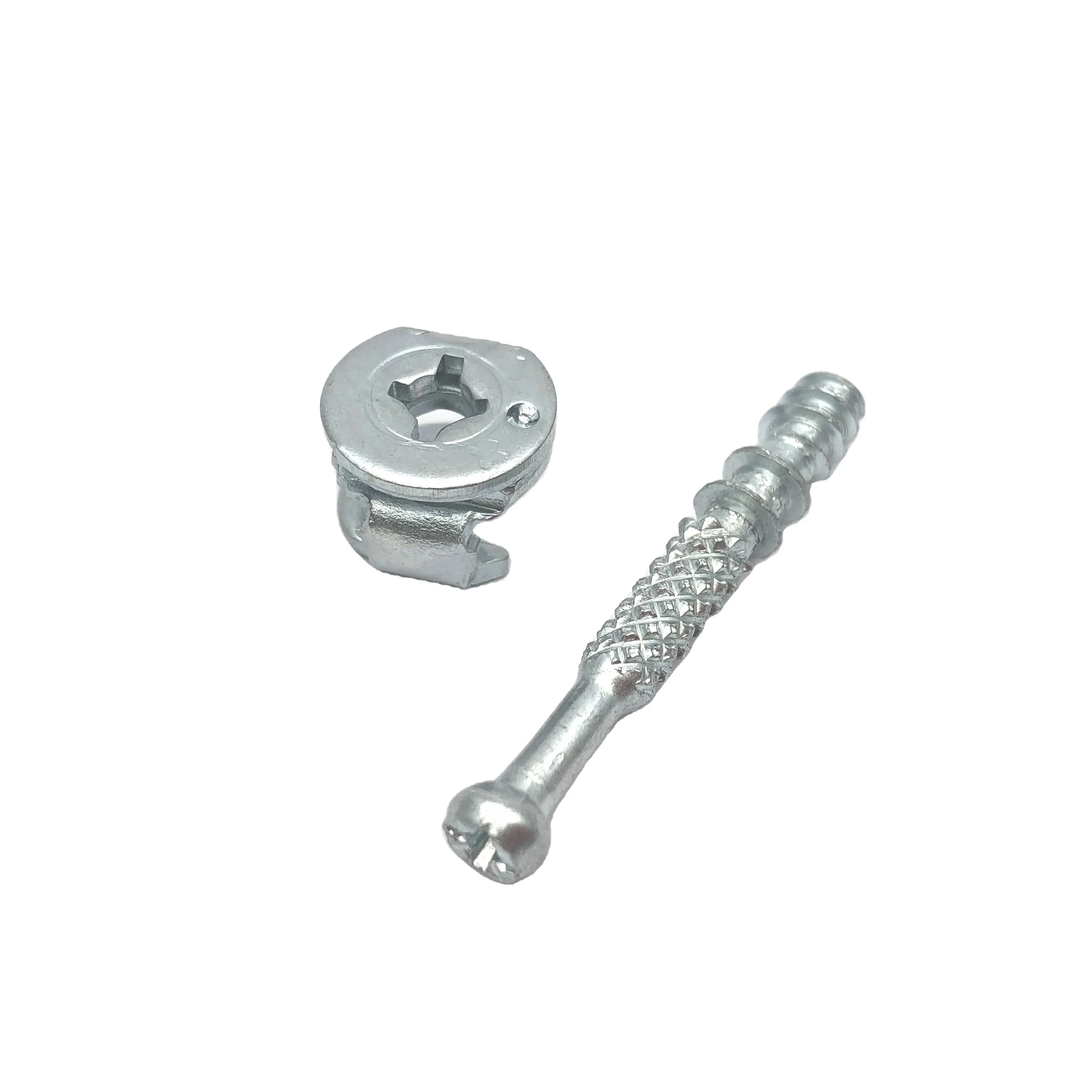 Zinc plated Steel Material Furniture Fittings Cabinet Connecting Bolt Mini Fix Cam Lock Bolt