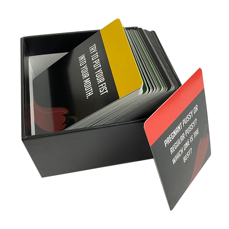 Customized Lets Fool Around Adult Card Game Playing Game Card Custom Funny Question Cards Game Printing Services