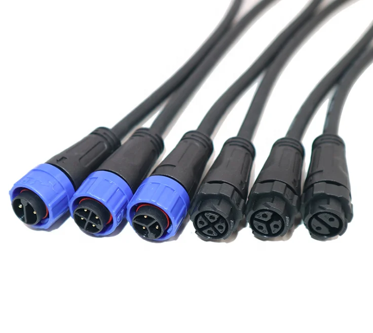  Mini m12 m16 m8waterproof led power connector 2 3 4 5 6 7pin panel waterproof plug M16 pin female