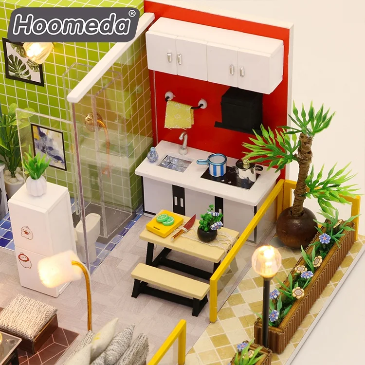 3d diy кукольный домик деревянный миниатюрный набор ручной работы для девочек