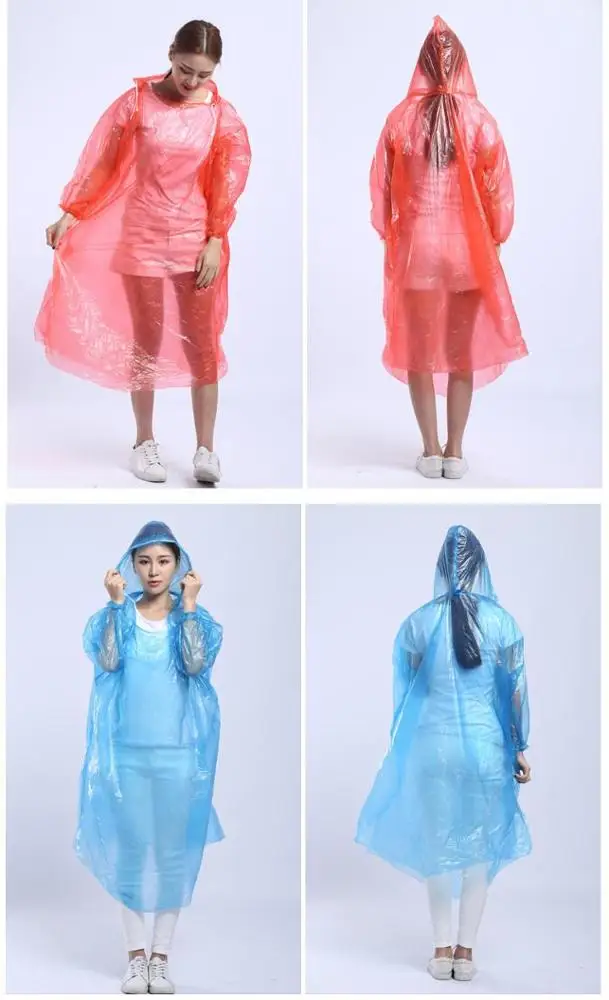 PE Disposable High Quality Raincoat With Sleeve Making Machine