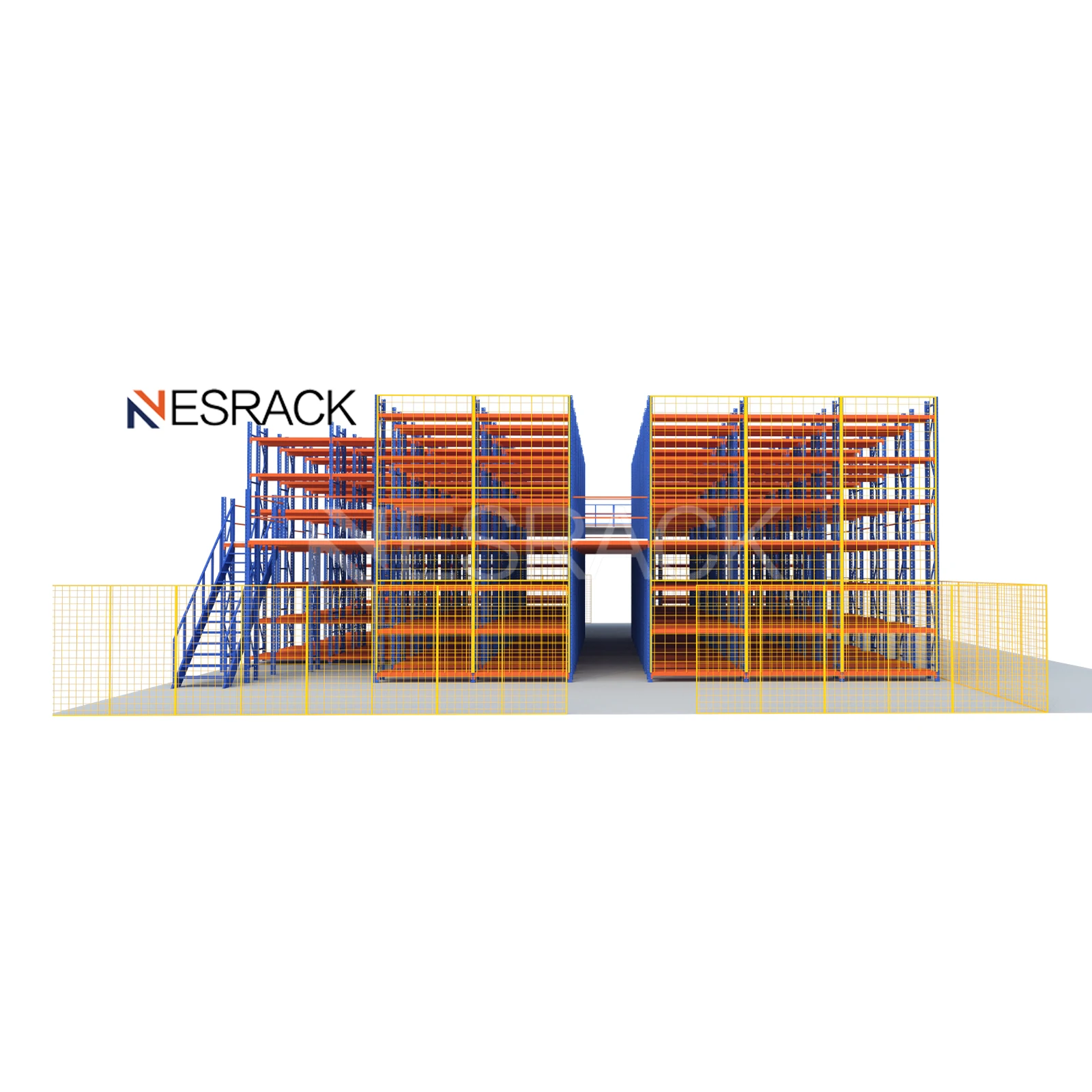 Warehouse attic loft mezzanine floor moden shelving adjust work platform for racking rack shelf shelves