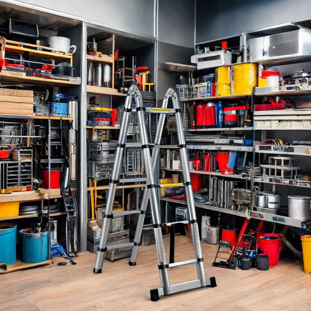 Custom Folding Step Manufacturers Loft Retractable Ladder Foldable Aluminum Telescopic Ladder Insulation En131-6 Soft Close