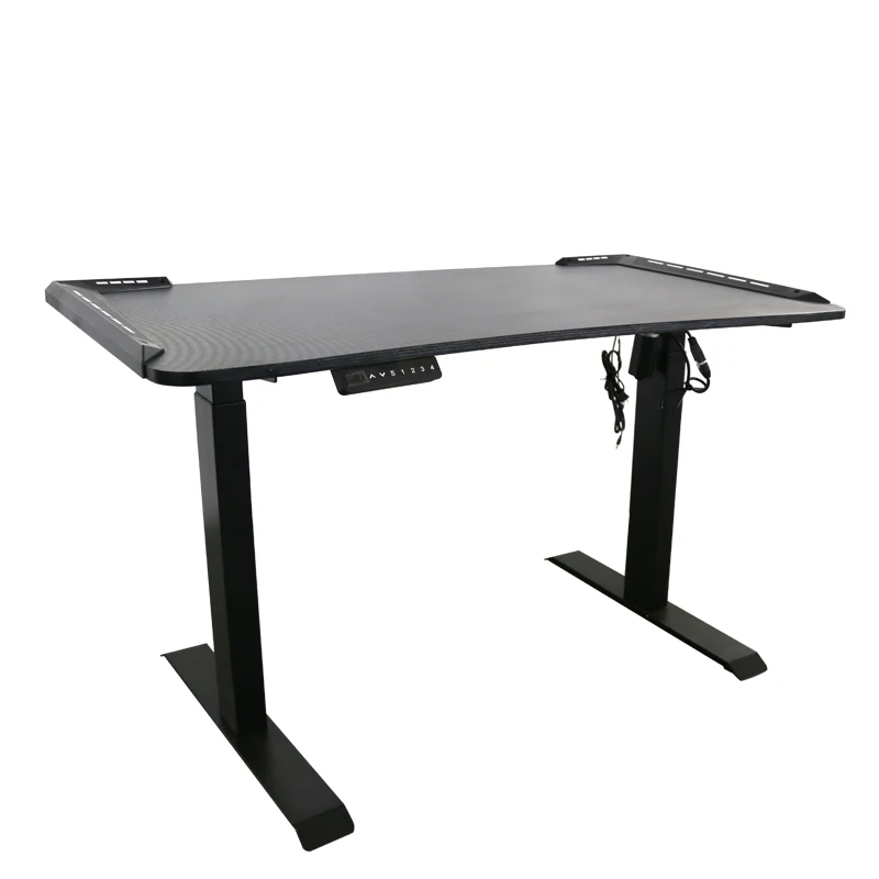 Ergonomic Two-Segments Electric Height Adjustable Home Office Furniture Modern Standing Lift Desk