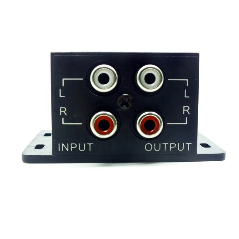 68x56x31mm Car Audio Regulator Amplifier Bass Subwoofer Stereo Equalizer Controller 4 RCA adjust amplifier Box power level Stere