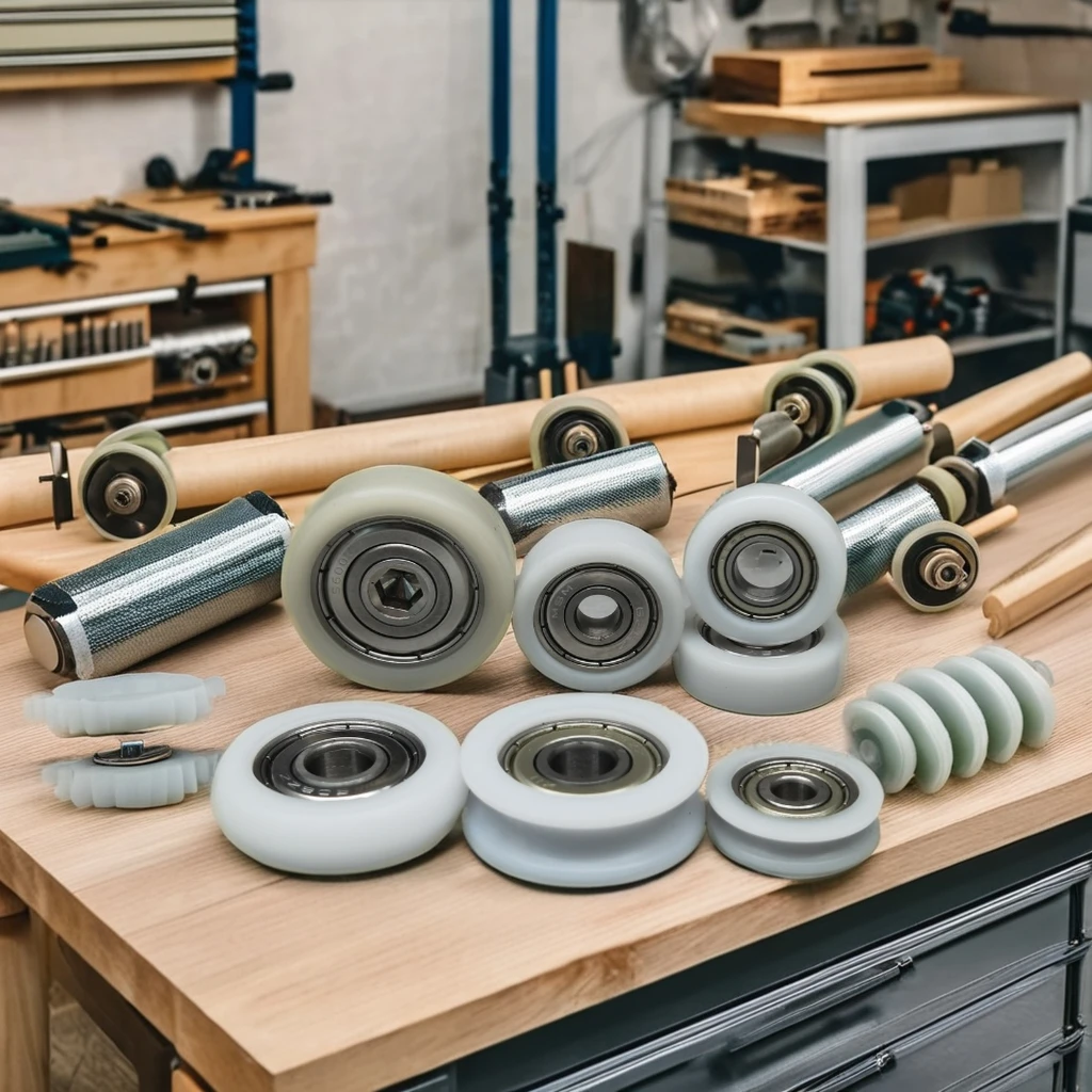 Payload 15KG Pom Nylon Heavy Duty Wheel Rollers BS60521-8 5x21x8 MM Plastic Roller Bearing For plastic injection molding machine