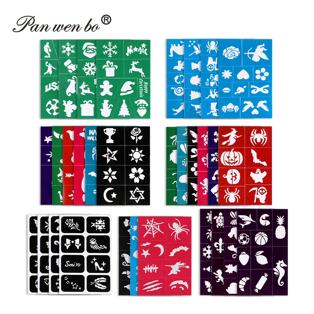 Reusable PLASTIC Stencils No Art Skills Required tatoo temporary stencils