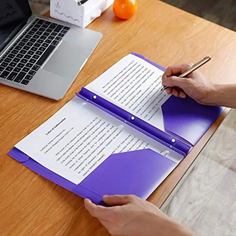 Лидер продаж 2021, качественная Заводская дешевая оптовая продажа, пластиковая папка с 2 карманами и 3 отверстиями, папка с зубцами