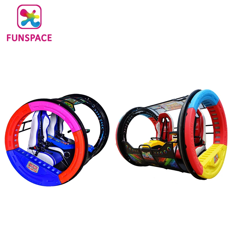 Funspace Hot sale New style Outdoor Fun Fair Playground Rides 2 Seats 360 Degree Remote Control Rolling Car for outdoor